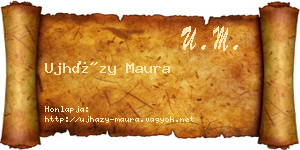 Ujházy Maura névjegykártya